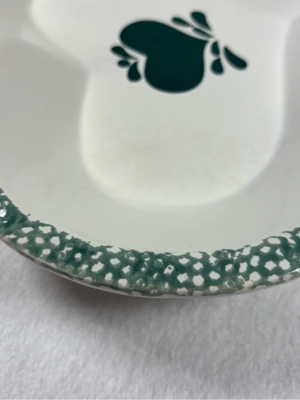 Heavy Heart-Shaped Stoneware Serving Bowl Platter | Primitive Country Farmhouse